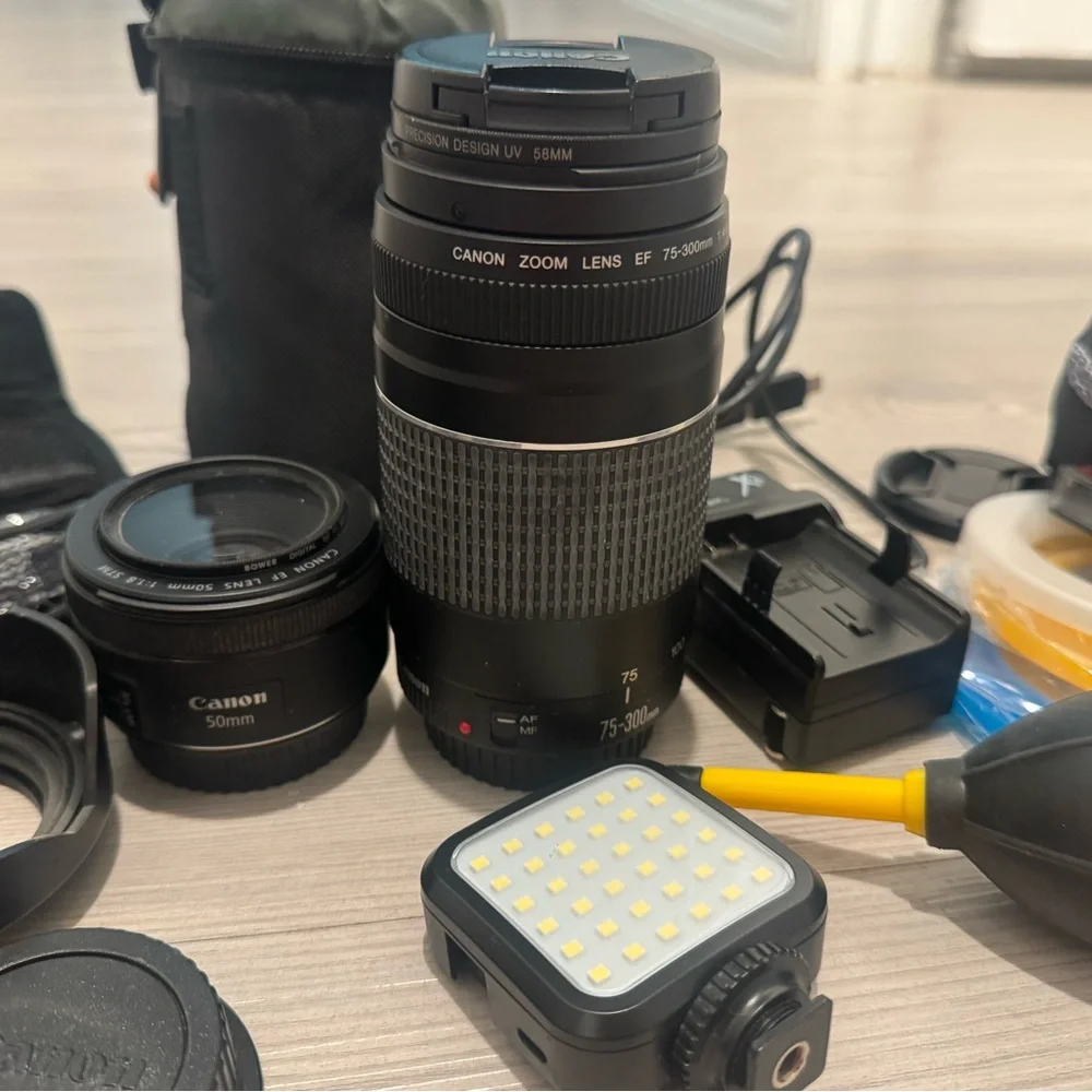 Canon T8i Black Digital Camera Professional Kit